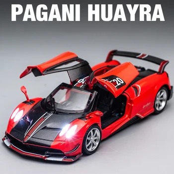 1:32 Pagani Huayra BC Supercarro Liga de um Modelo de Carro de Brinquedo Diecasts a Carcaça do Metal de Som e de Luz do Carro de Brinquedos Para Crianças de Veículos