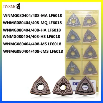 DESKAR 100% original WNMG080404 WNMG080408 MA MS MQ JMS HA LF6018 tornearia pastilhas para inserções de aço inoxidável