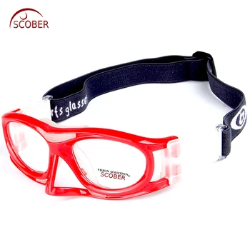 Gafas de Cores Coloridas de Basquete Profissional Óculos de Futebol do Esporte, Óculos de Olho Quadro de Correspondência Lente Óptica Miopia Nearsighted