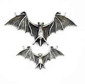 Morcego de Aço Inoxidável da Colar Tendência de Homens e Mulheres de Personalidade Animal Taco de Titânio de Aço Colar Pingente Hip Hop Jóias